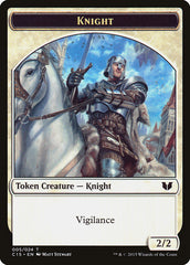 Knight (005) // Spirit (023) Double-Sided Token [Commander 2015 Tokens] | Shuffle n Cut Hobbies & Games