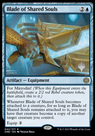 Blade of Shared Souls (Promo Pack) [Phyrexia: All Will Be One Promos] | Shuffle n Cut Hobbies & Games