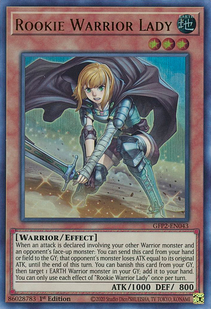 Rookie Warrior Lady [GFP2-EN043] Ultra Rare | Shuffle n Cut Hobbies & Games