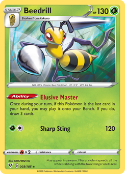 Beedrill (003/185) [Sword & Shield: Vivid Voltage] | Shuffle n Cut Hobbies & Games