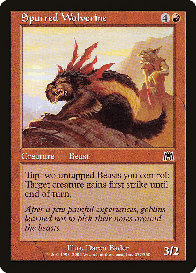 Spurred Wolverine [Onslaught] | Shuffle n Cut Hobbies & Games
