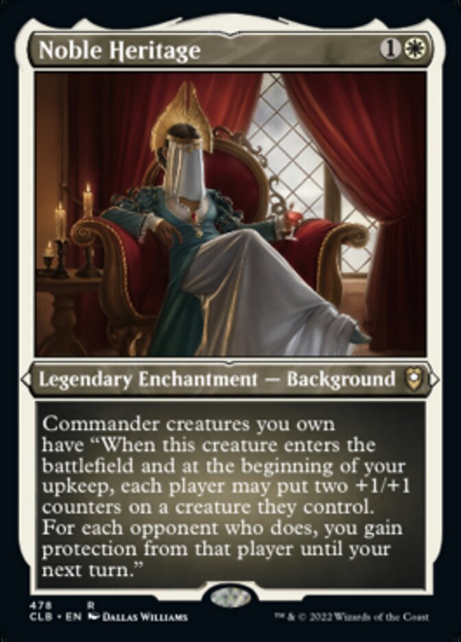 Noble Heritage (Foil Etched) [Commander Legends: Battle for Baldur's Gate] | Shuffle n Cut Hobbies & Games