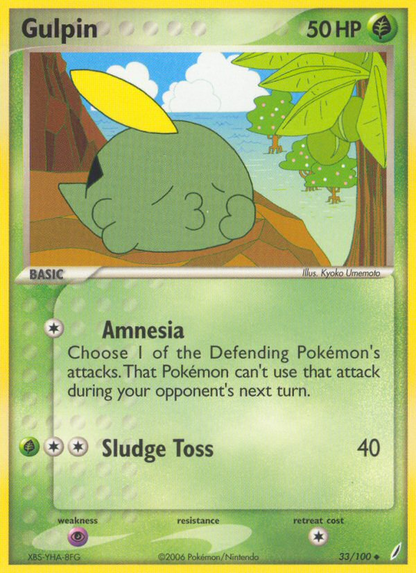 Gulpin (33/100) [EX: Crystal Guardians] | Shuffle n Cut Hobbies & Games