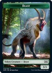 Beast // Saproling Double-Sided Token [Double Masters Tokens] | Shuffle n Cut Hobbies & Games