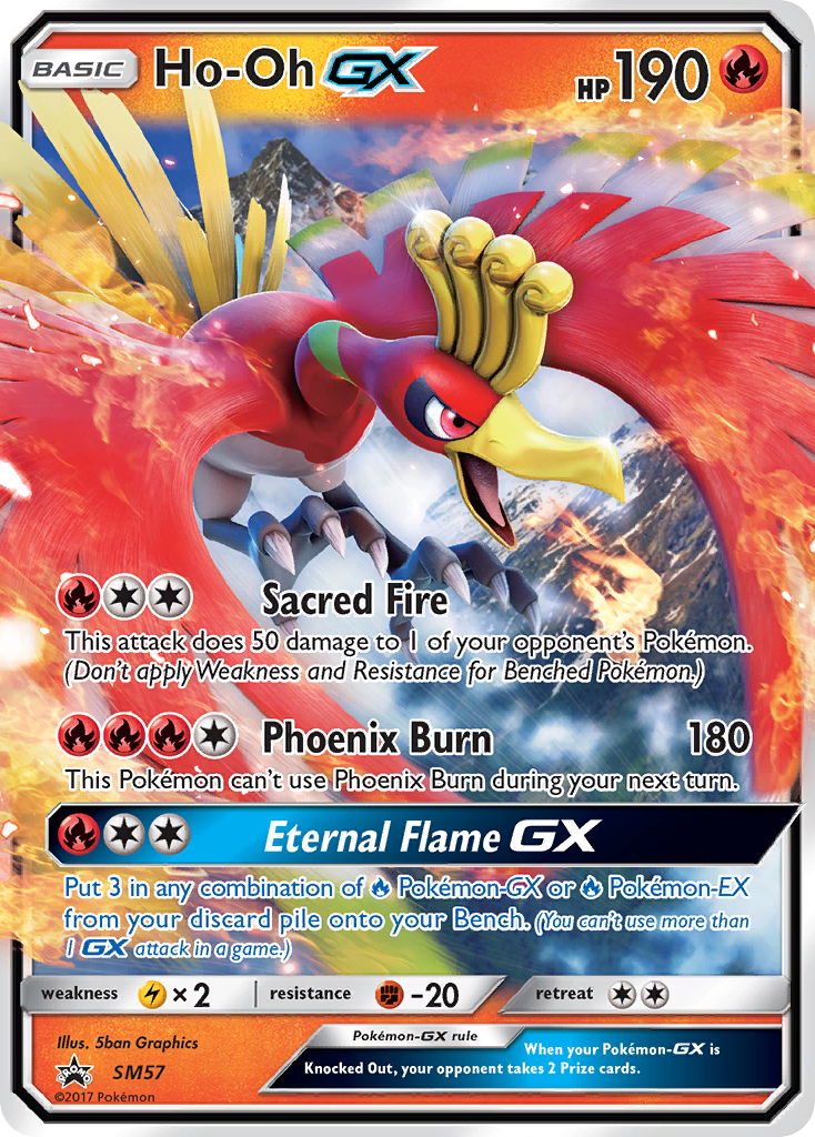 Ho-Oh GX (SM57) [Sun & Moon: Black Star Promos] | Shuffle n Cut Hobbies & Games