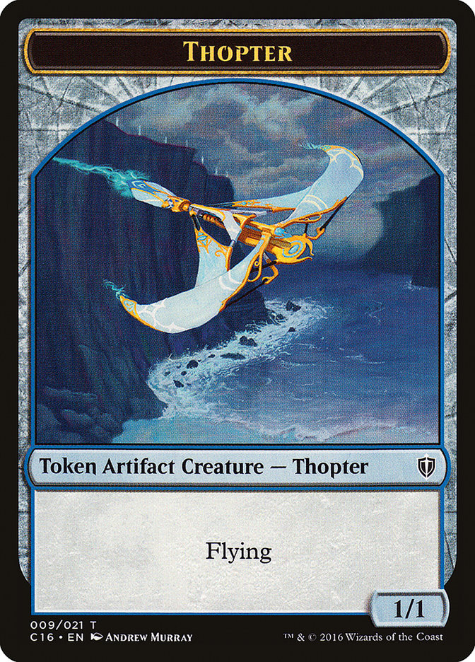 Daretti, Scrap Savant Emblem // Thopter Double-Sided Token [Commander 2016 Tokens] | Shuffle n Cut Hobbies & Games