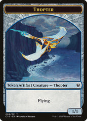 Daretti, Scrap Savant Emblem // Thopter Double-Sided Token [Commander 2016 Tokens] | Shuffle n Cut Hobbies & Games