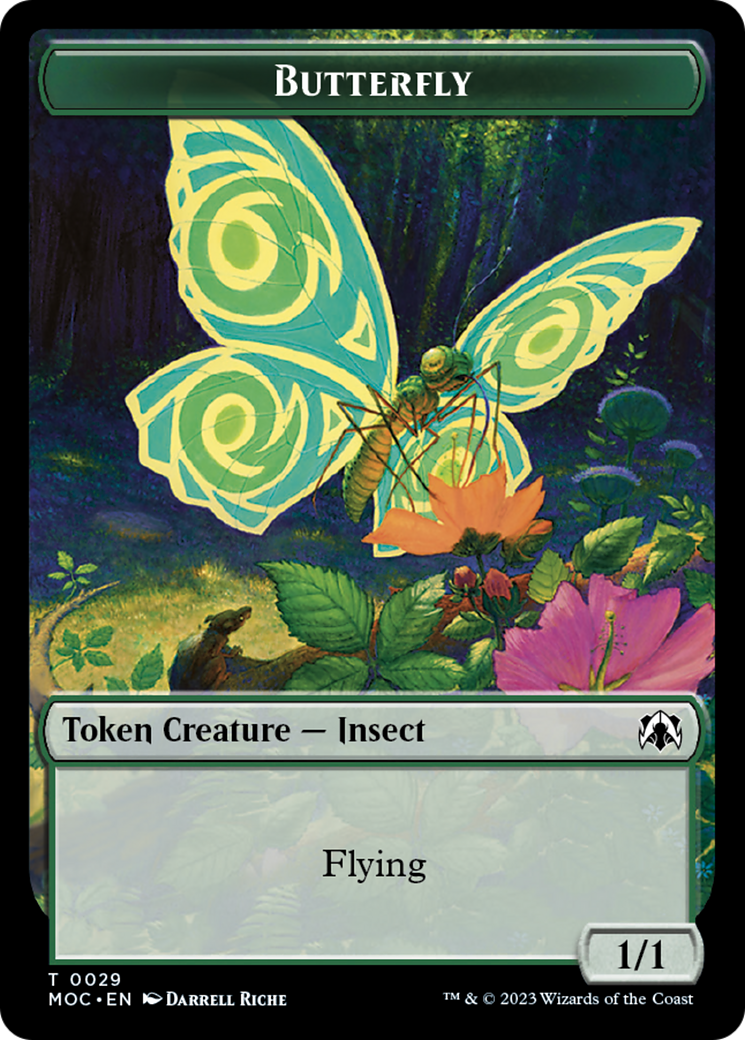 Butterfly // City's Blessing Double-Sided Token [March of the Machine Commander Tokens] | Shuffle n Cut Hobbies & Games