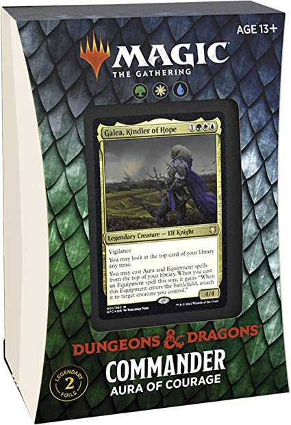 Adventures in the Forgotten Realms Commander Deck - Aura of Courage | Shuffle n Cut Hobbies & Games