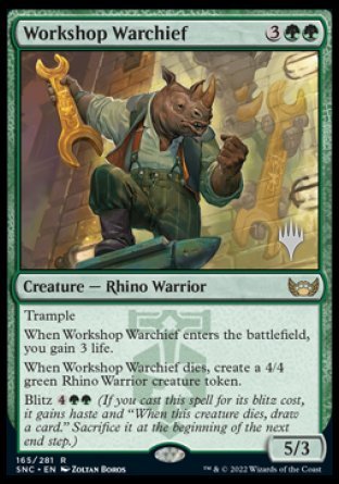 Workshop Warchief (Promo Pack) [Streets of New Capenna Promos] | Shuffle n Cut Hobbies & Games
