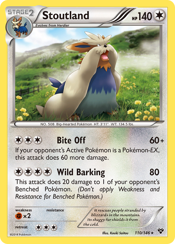 Stoutland (110/146) [XY: Base Set] | Shuffle n Cut Hobbies & Games