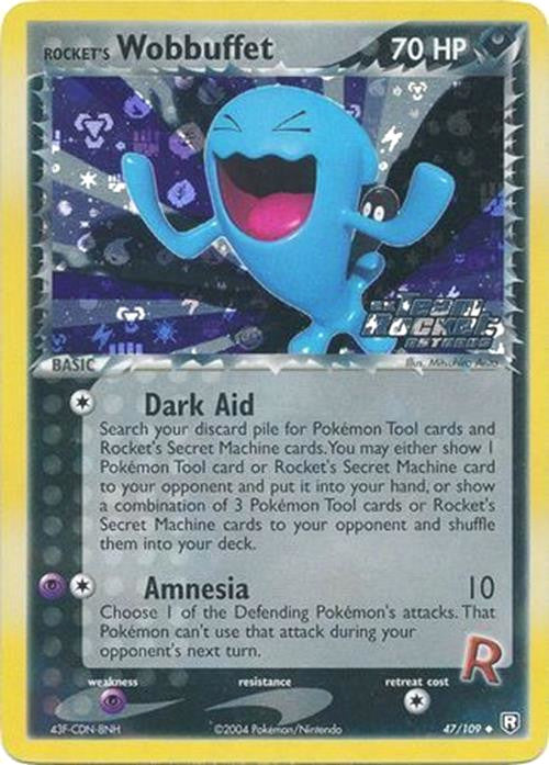 Rocket's Wobbuffet (47/109) (Stamped) [EX: Team Rocket Returns] | Shuffle n Cut Hobbies & Games