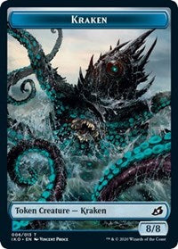 Kraken // Human Soldier (005) Double-Sided Token [Ikoria: Lair of Behemoths Tokens] | Shuffle n Cut Hobbies & Games