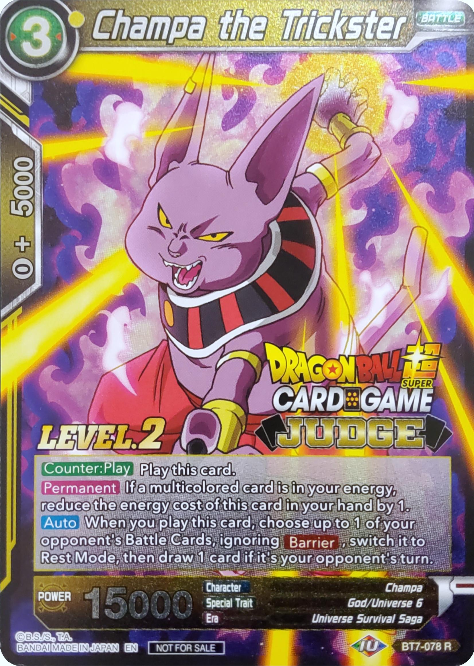 Champa the Trickster (Level 2) (BT7-078) [Judge Promotion Cards] | Shuffle n Cut Hobbies & Games