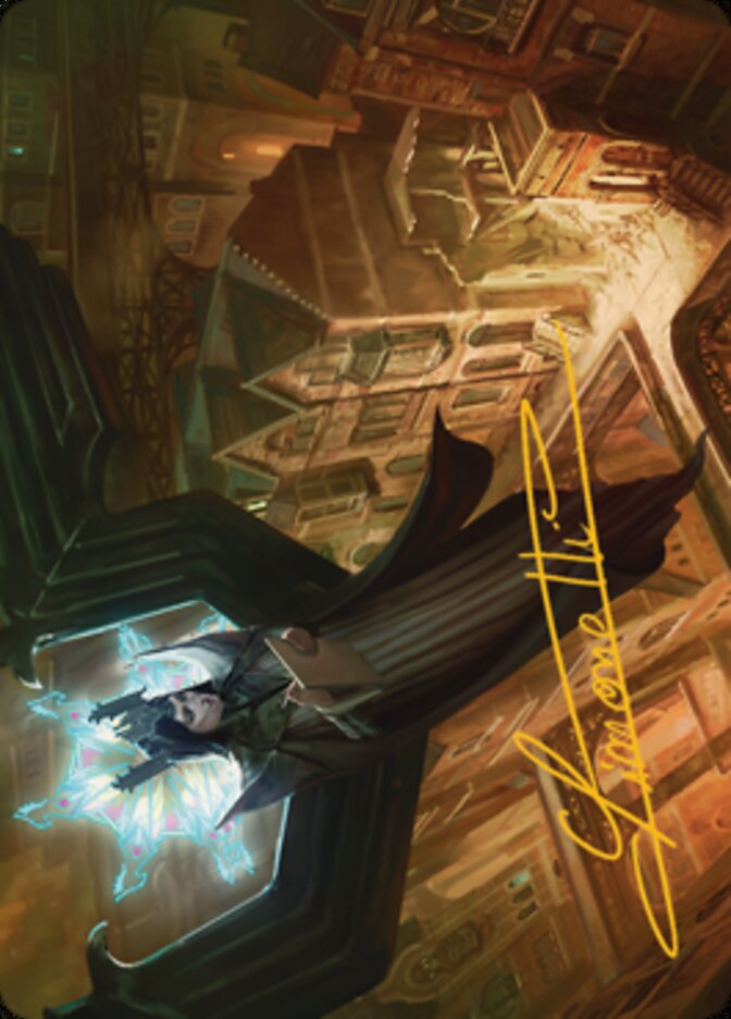 Angelic Sleuth Art Card (Gold-Stamped Signature) [Streets of New Capenna Art Series] | Shuffle n Cut Hobbies & Games