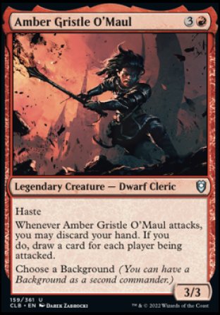 Amber Gristle O'Maul [Commander Legends: Battle for Baldur's Gate] | Shuffle n Cut Hobbies & Games