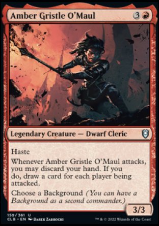Amber Gristle O'Maul [Commander Legends: Battle for Baldur's Gate] | Shuffle n Cut Hobbies & Games
