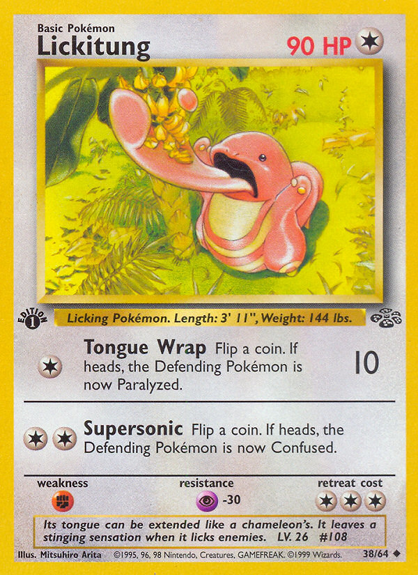 Lickitung (38/64) [Jungle 1st Edition] | Shuffle n Cut Hobbies & Games