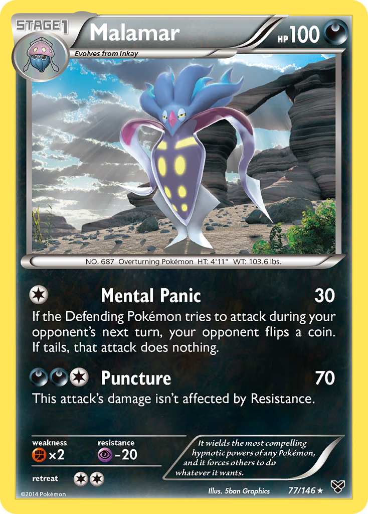 Malamar (77/146) [XY: Base Set] | Shuffle n Cut Hobbies & Games