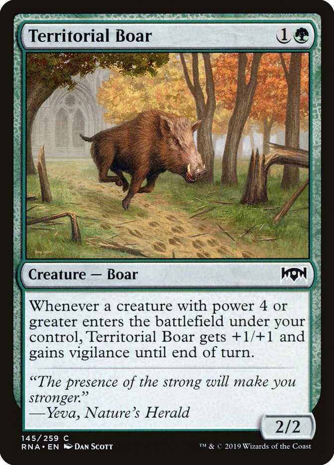 Territorial Boar [Ravnica Allegiance] | Shuffle n Cut Hobbies & Games