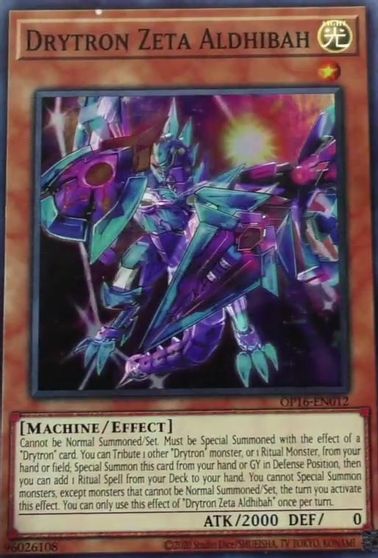 Drytron Zeta Aldhibah [OP16-EN012] Super Rare | Shuffle n Cut Hobbies & Games