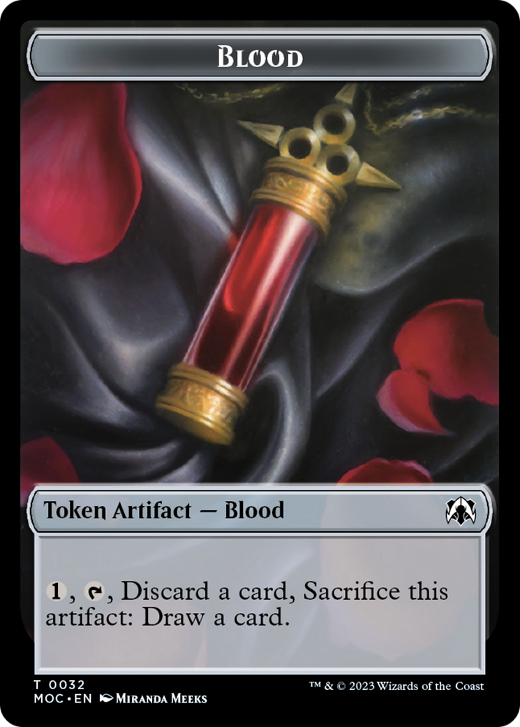 Blood // Shapeshifter Double-Sided Token [March of the Machine Commander Tokens] | Shuffle n Cut Hobbies & Games