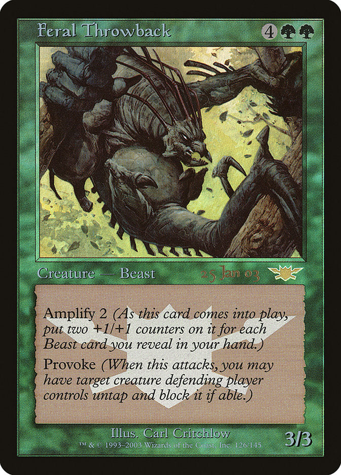 Feral Throwback [Legions Promos] | Shuffle n Cut Hobbies & Games