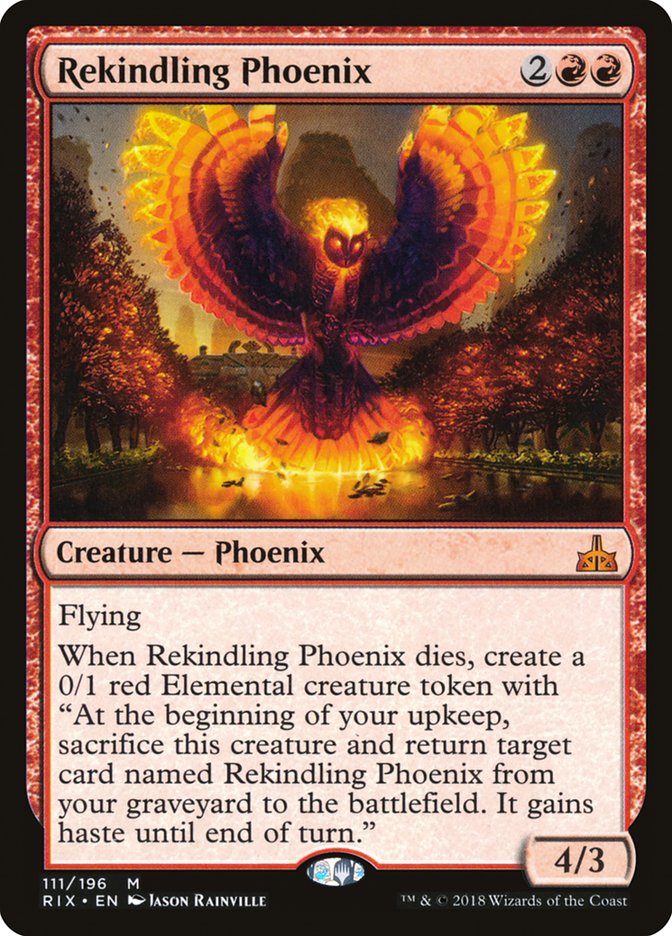 Rekindling Phoenix [Rivals of Ixalan] | Shuffle n Cut Hobbies & Games