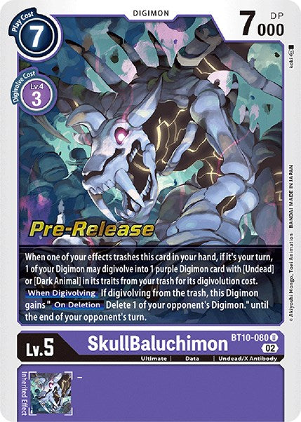 SkullBaluchimon [BT10-080] [Xros Encounter Pre-Release Cards] | Shuffle n Cut Hobbies & Games