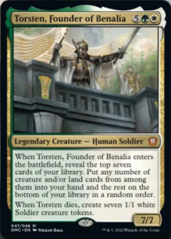 Torsten, Founder of Benalia [Dominaria United Commander] | Shuffle n Cut Hobbies & Games
