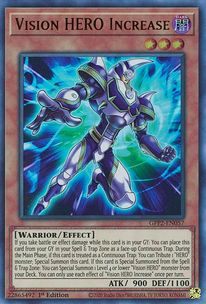Vision HERO Increase [GFP2-EN057] Ultra Rare | Shuffle n Cut Hobbies & Games