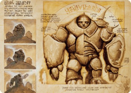 Precursor Golem Art Card [The Brothers' War Art Series] | Shuffle n Cut Hobbies & Games