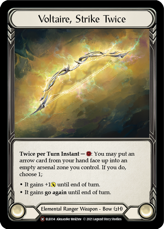 Voltaire, Strike Twice [U-ELE034] Unlimited Rainbow Foil | Shuffle n Cut Hobbies & Games