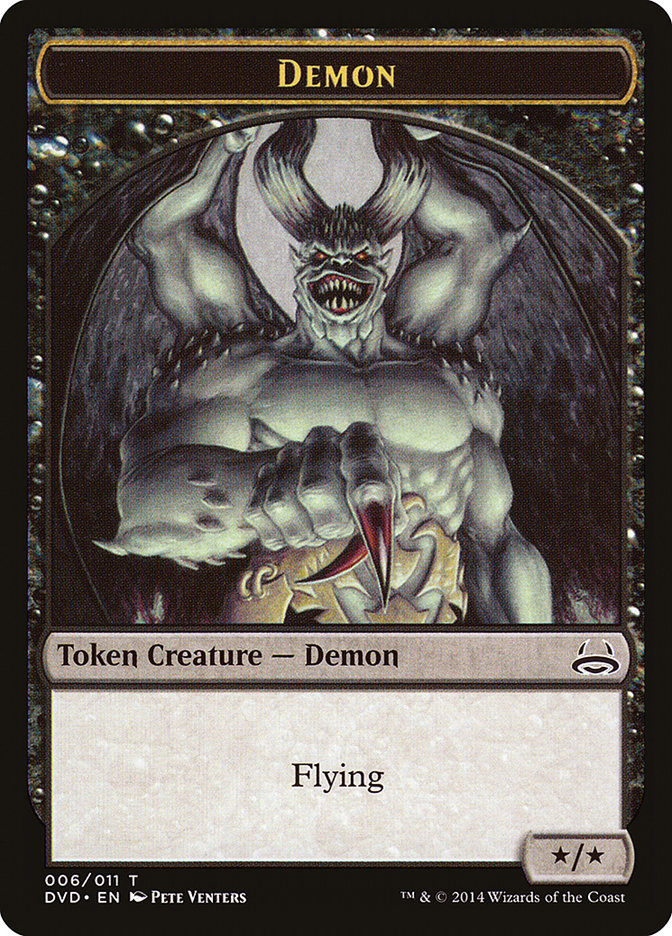 Demon Token (Divine vs. Demonic) [Duel Decks Anthology Tokens] | Shuffle n Cut Hobbies & Games