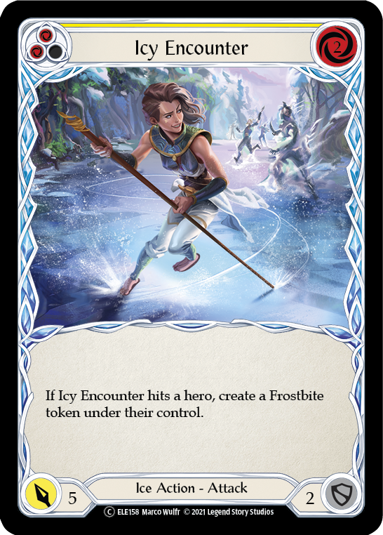 Icy Encounter (Yellow) [U-ELE158] Unlimited Normal | Shuffle n Cut Hobbies & Games