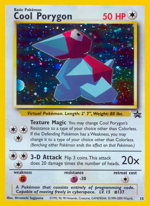 Cool Porygon (15) [Wizards of the Coast: Black Star Promos] | Shuffle n Cut Hobbies & Games