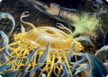 Flumph Art Card (Gold-Stamped Signature) [Dungeons & Dragons: Adventures in the Forgotten Realms Art Series] | Shuffle n Cut Hobbies & Games