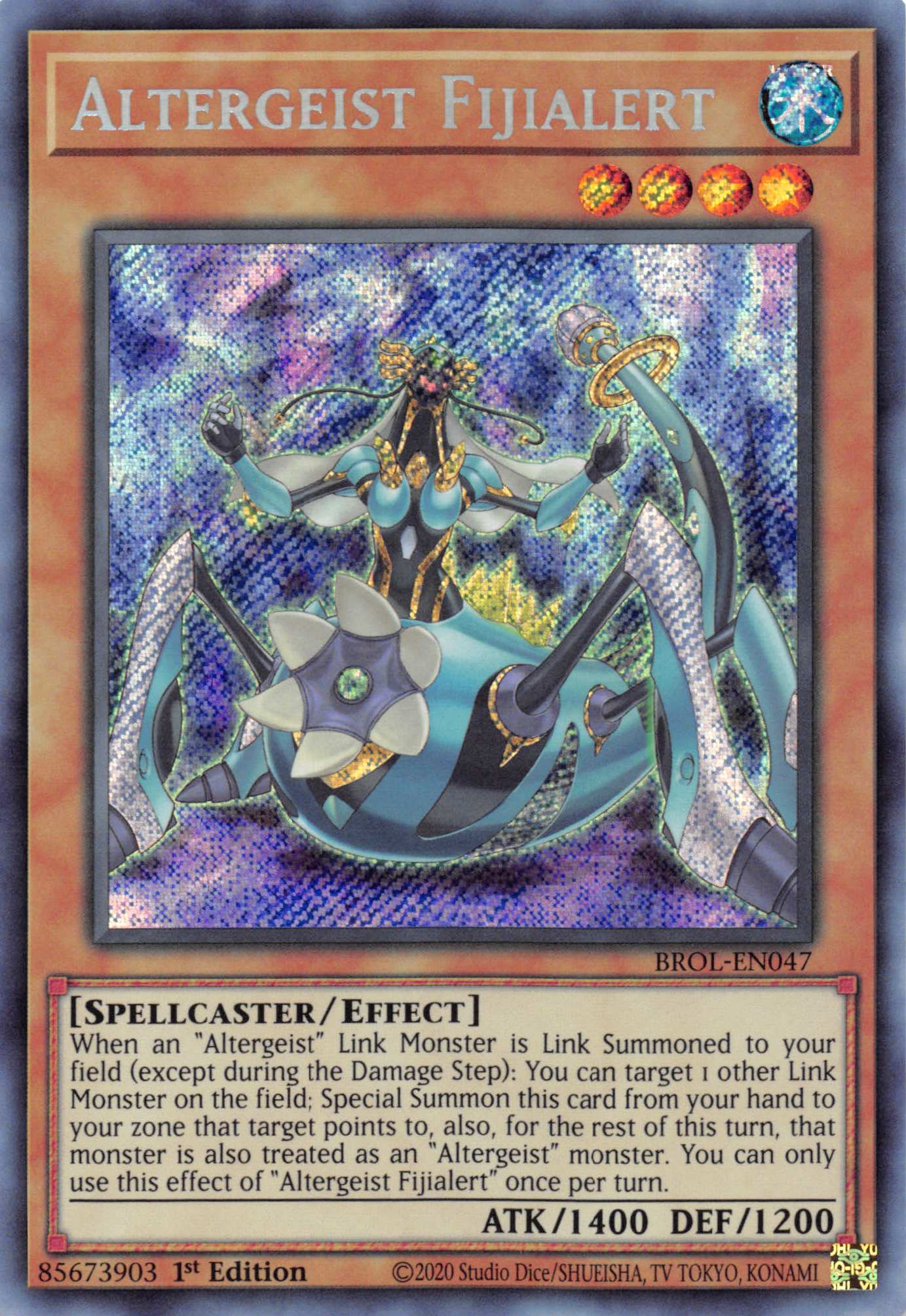 Altergeist Fijialert [BROL-EN047] Secret Rare | Shuffle n Cut Hobbies & Games