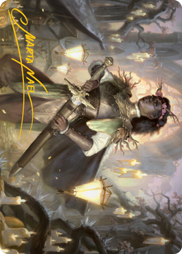 Sungold Sentinel Art Card (Gold-Stamped Signature) [Innistrad: Midnight Hunt Art Series] | Shuffle n Cut Hobbies & Games