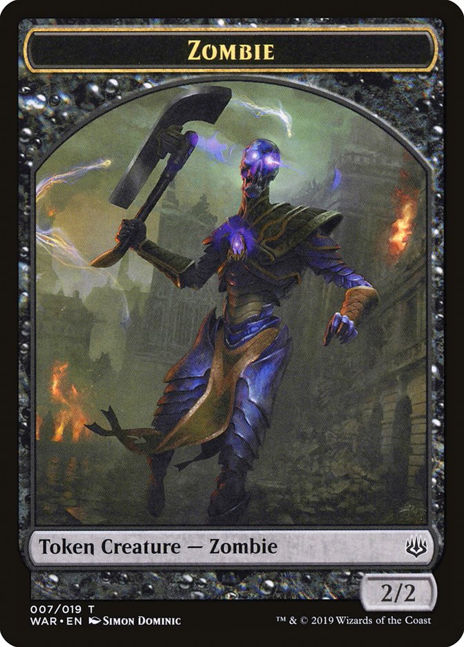 Zombie Token [War of the Spark Tokens] | Shuffle n Cut Hobbies & Games