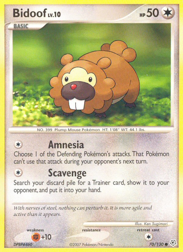 Bidoof (70/130) [Diamond & Pearl: Base Set] | Shuffle n Cut Hobbies & Games