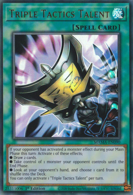 Triple Tactics Talent [MAMA-EN090] Ultra Rare | Shuffle n Cut Hobbies & Games