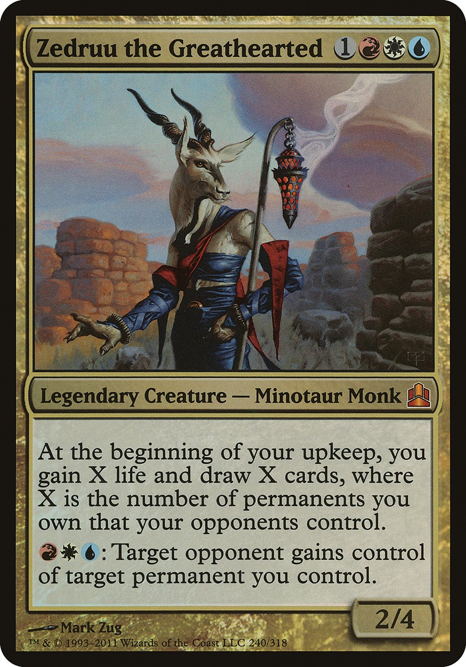 Zedruu the Greathearted (Oversized) [Commander 2011 Oversized] | Shuffle n Cut Hobbies & Games