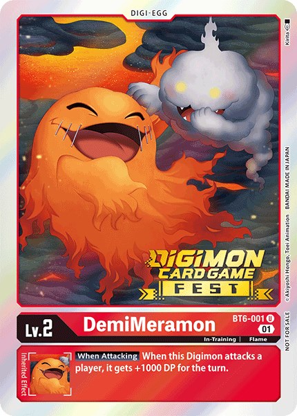 DemiMeramon [BT6-001] (Digimon Card Game Fest 2022) [Double Diamond Promos] | Shuffle n Cut Hobbies & Games