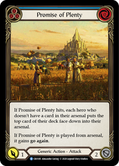 Promise of Plenty (Blue) [CRU185] 1st Edition Rainbow Foil | Shuffle n Cut Hobbies & Games