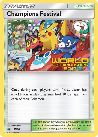 Champions Festival (SM78) (2017) [Sun & Moon: Black Star Promos] | Shuffle n Cut Hobbies & Games