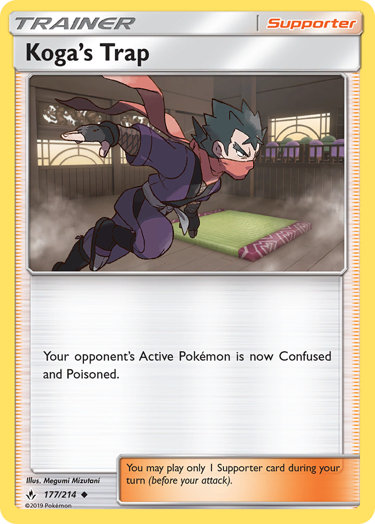 Koga's Trap (177/214) [Sun & Moon: Unbroken Bonds] | Shuffle n Cut Hobbies & Games