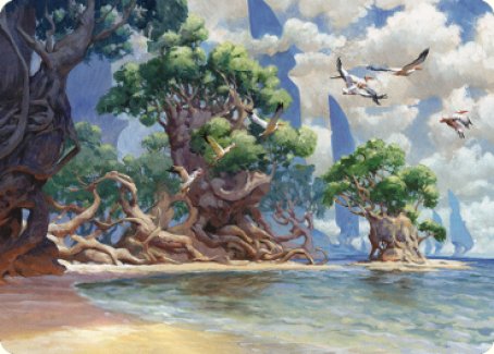 Yavimaya Coast Art Card [Dominaria United Art Series] | Shuffle n Cut Hobbies & Games