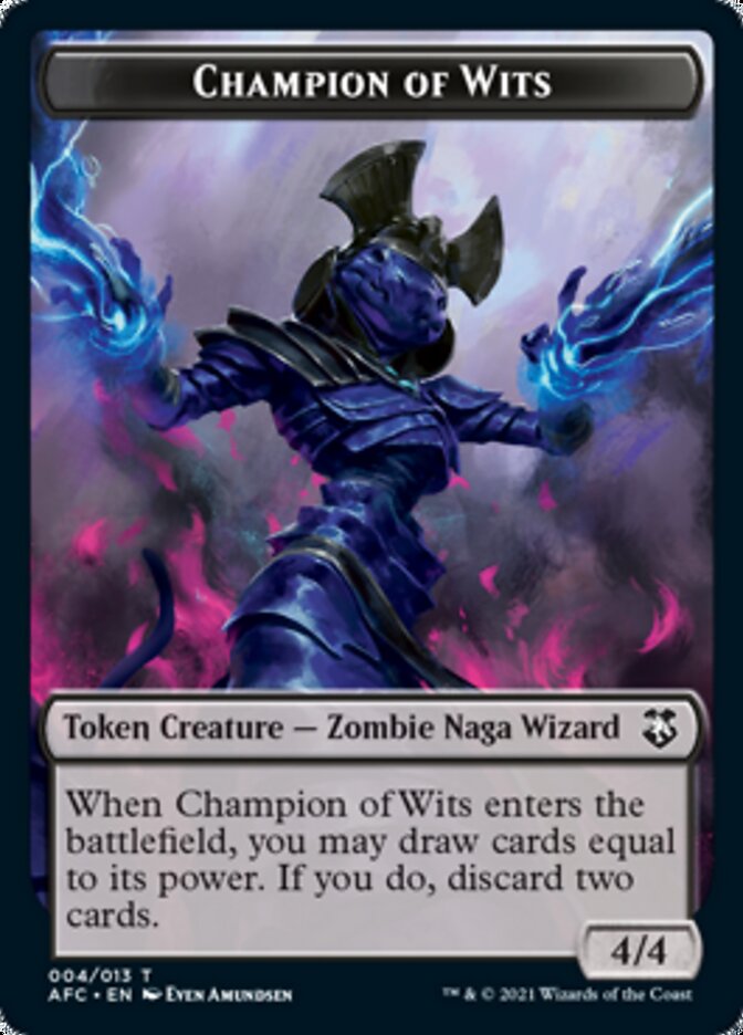 Champion of Wits // Illusion Double-Sided Token [Dungeons & Dragons: Adventures in the Forgotten Realms Commander Tokens] | Shuffle n Cut Hobbies & Games