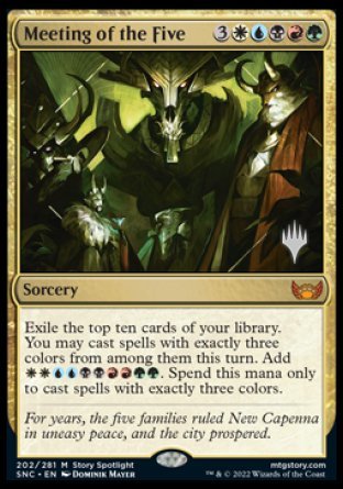 Meeting of the Five (Promo Pack) [Streets of New Capenna Promos] | Shuffle n Cut Hobbies & Games